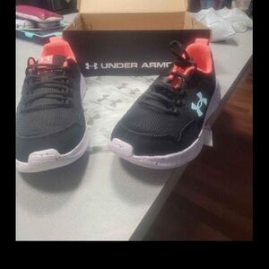 Under Armour Kids Black and Red Shoes